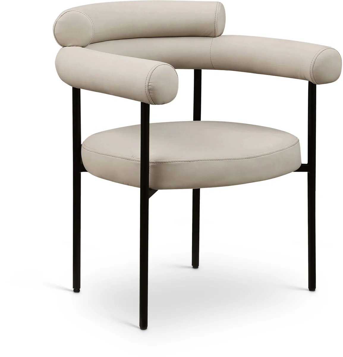 Blake - Faux Leather Dining Chair (Set of 2) - Taupe