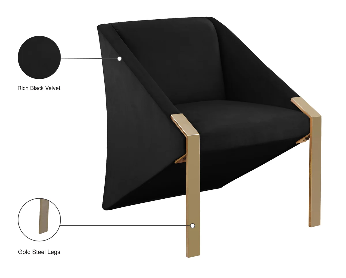 Rivet - Accent Chair - Black