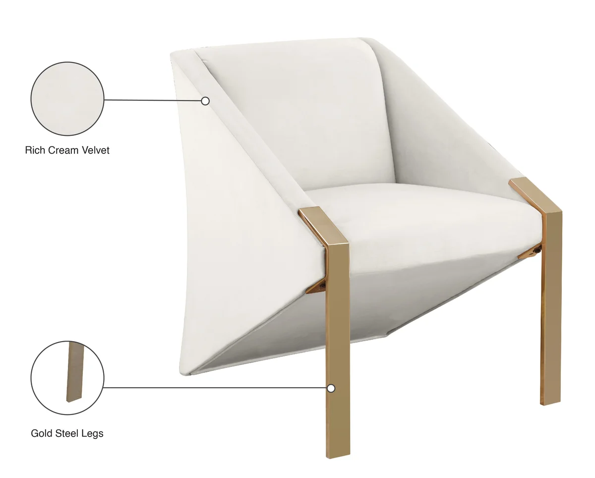 Rivet - Accent Chair - Cream