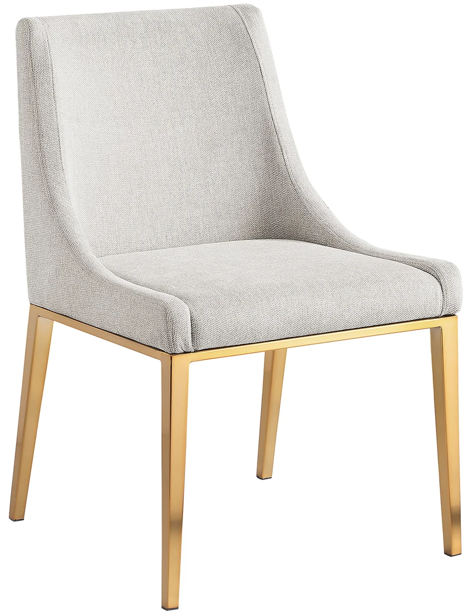 Haines - Linen Textured Dining Chair - Beige