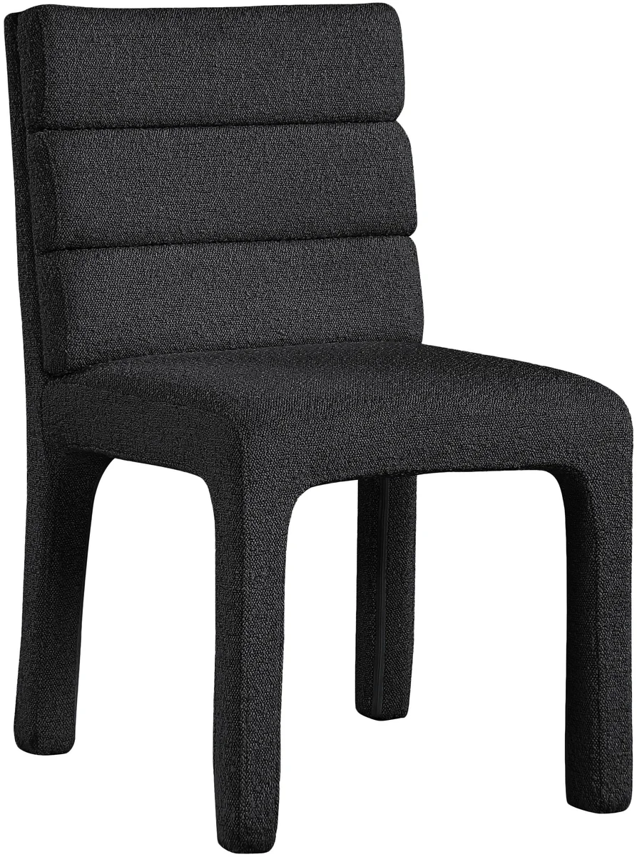 Kai - Boucle Dining Chair (Set of 2) - Black