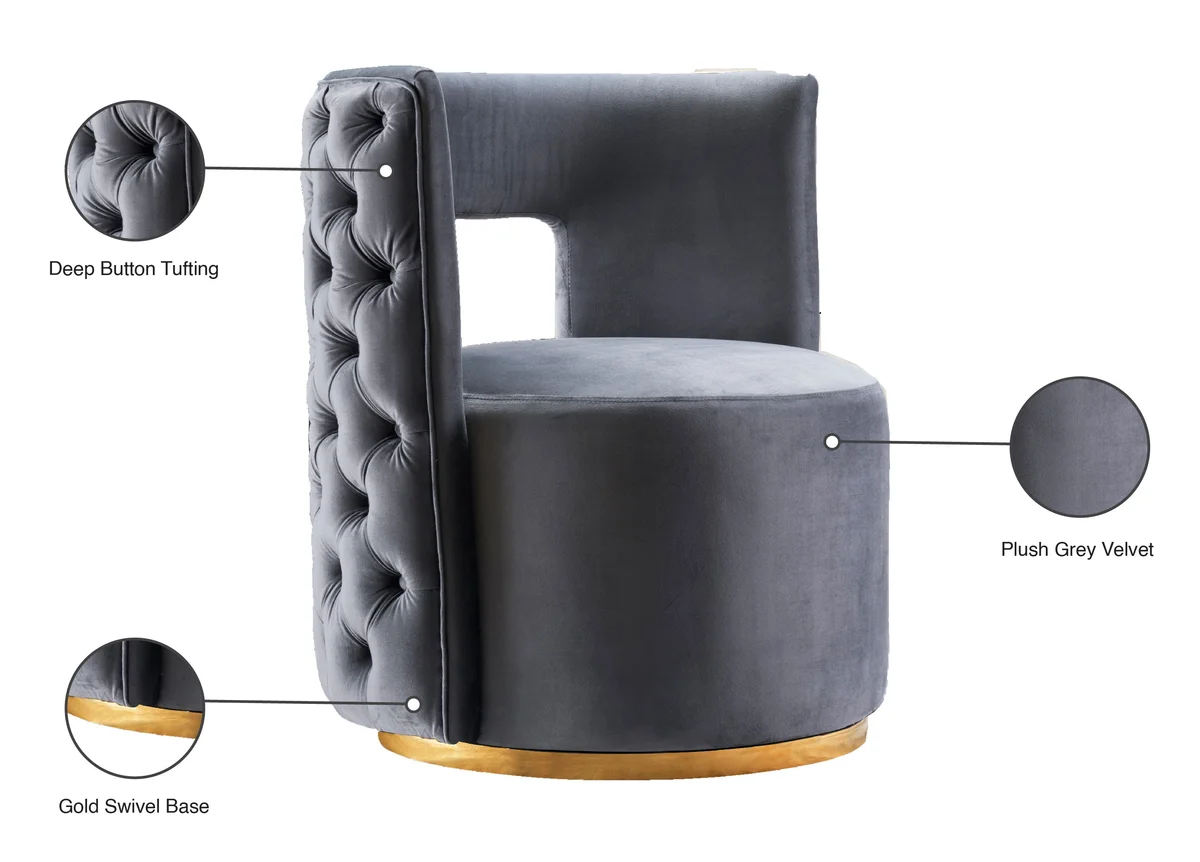 Theo - Accent Chair - Gray
