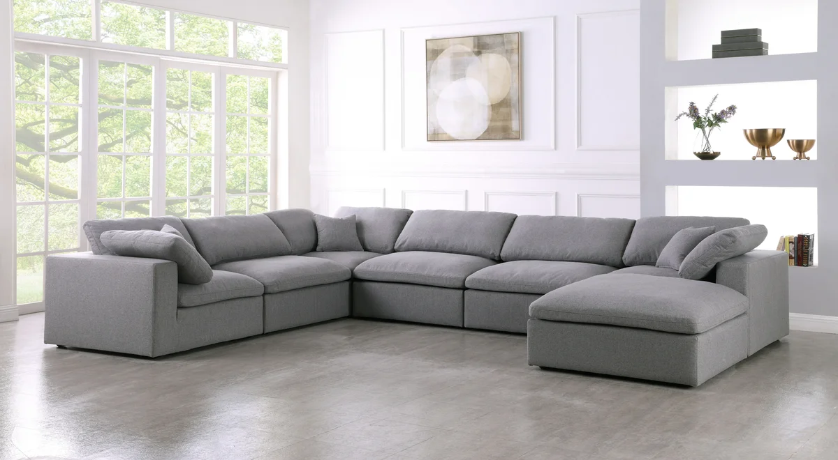 Serene - 7 Piece Modular Sectional - Gray