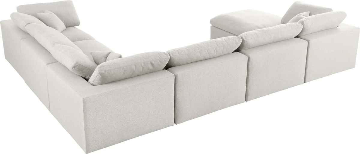 Serene - 7 Piece Modular Sectional - Cream