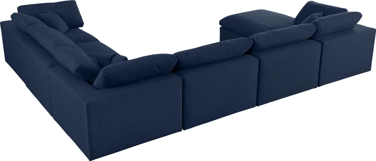 Serene - 7 Piece Modular Sectional - Navy