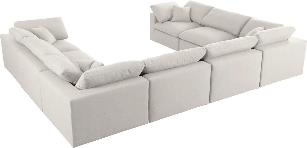 Serene - 8 Piece Modular Sectional - Cream