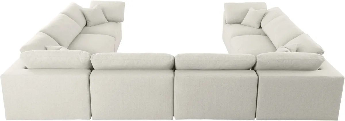 Serene - 8 Piece Modular Sectional - Cream
