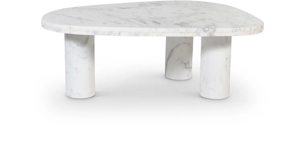 Messina - Coffee Table - White / Gray