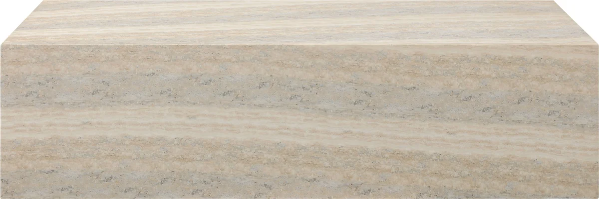 Piazza - Concrete Coffee Table - Travertine - View 2