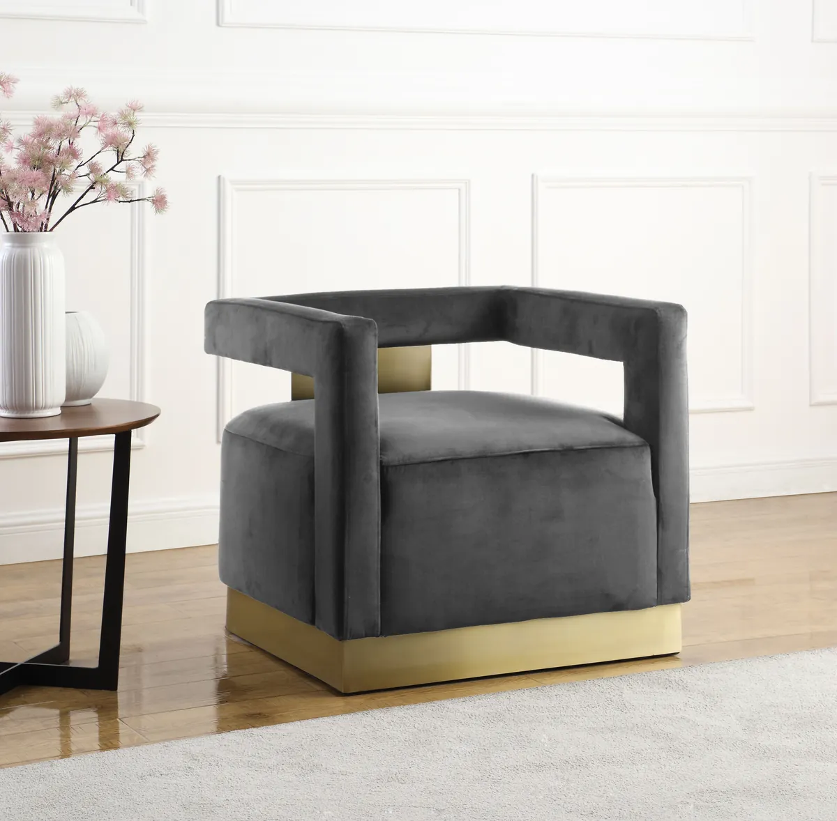 Armani - Accent Chair - Gray - View 2