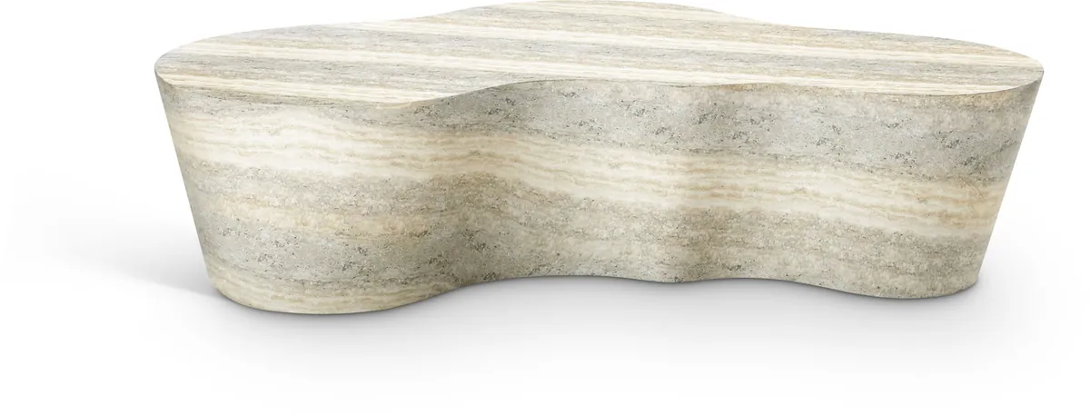 Monza - Concrete Coffee Table - Travertine