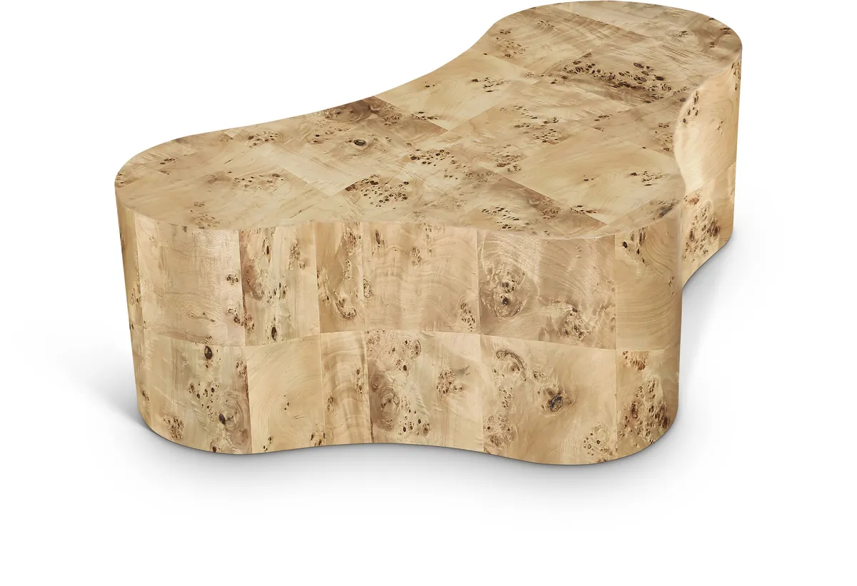 Zaire - Burl Wood Coffee Table - Natural
