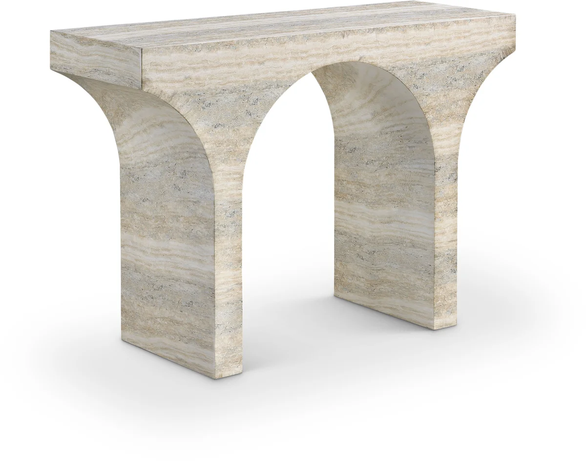 Pomezia - Console Table - Travertine