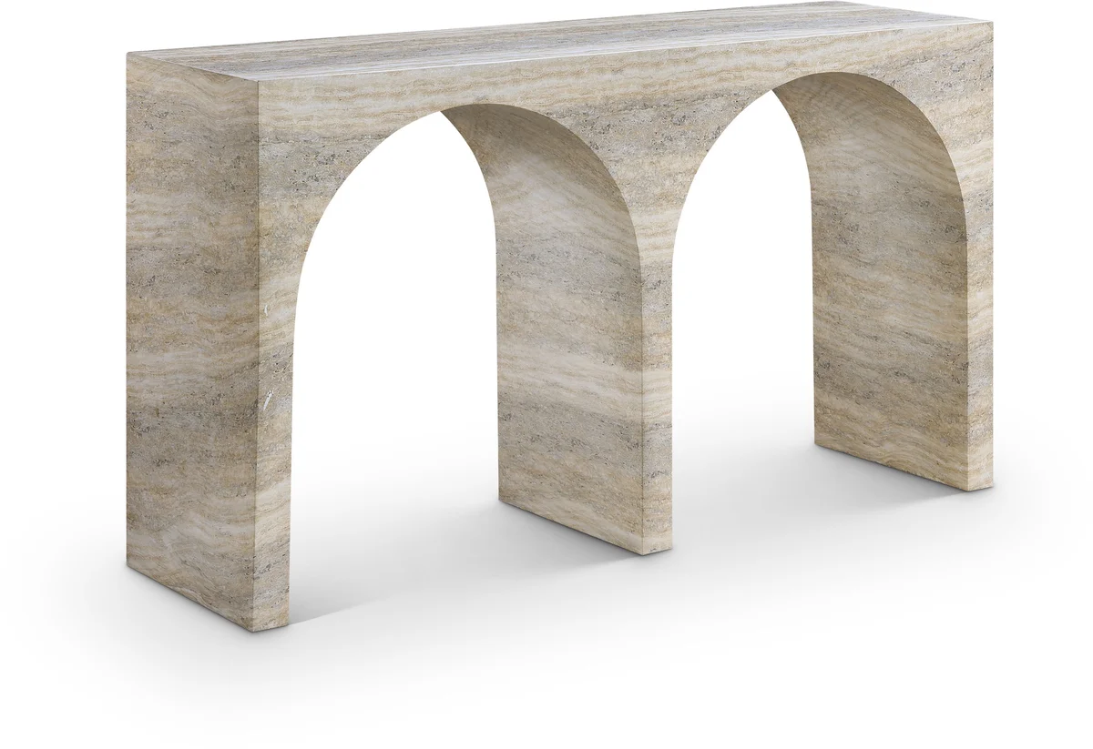 Faenza - Console Table - Travertine