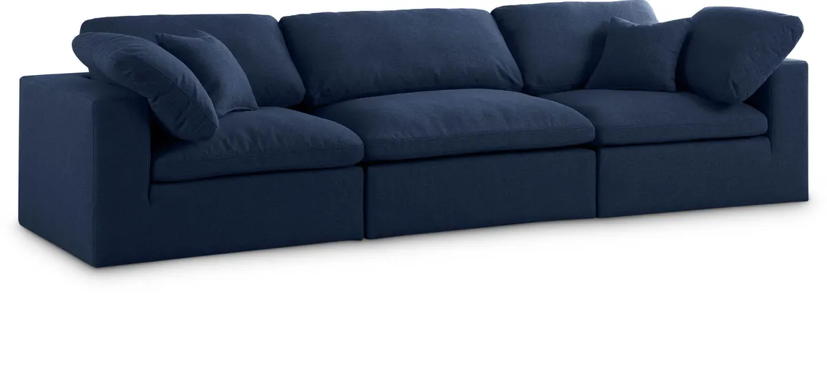 Serene - 3 Seat Modular Sofa - Navy