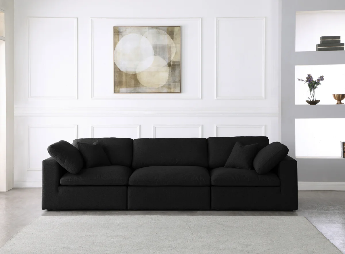 Serene - 3 Seat Modular Sofa - Black