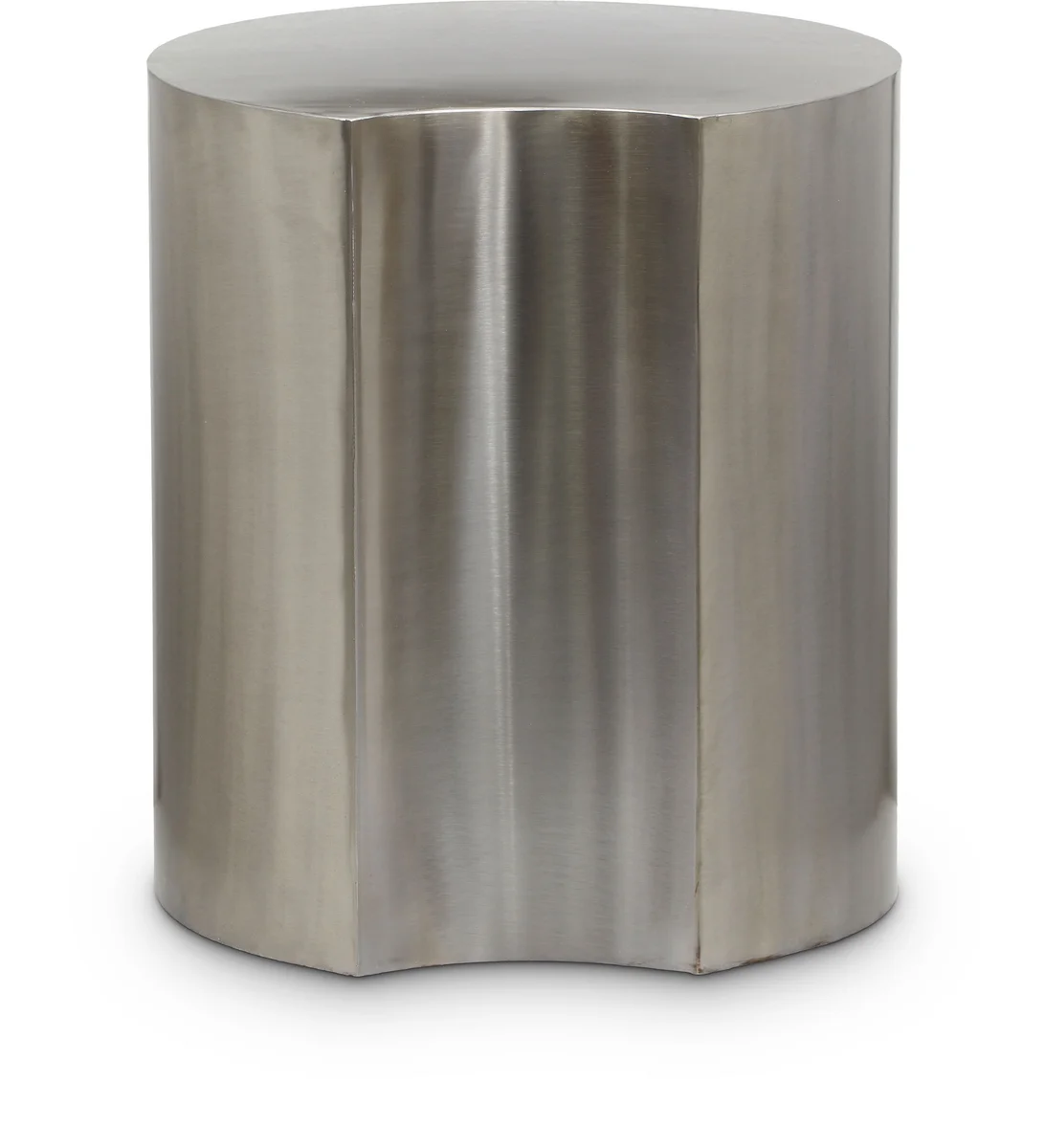 Dimple - 16" End Table - Silver