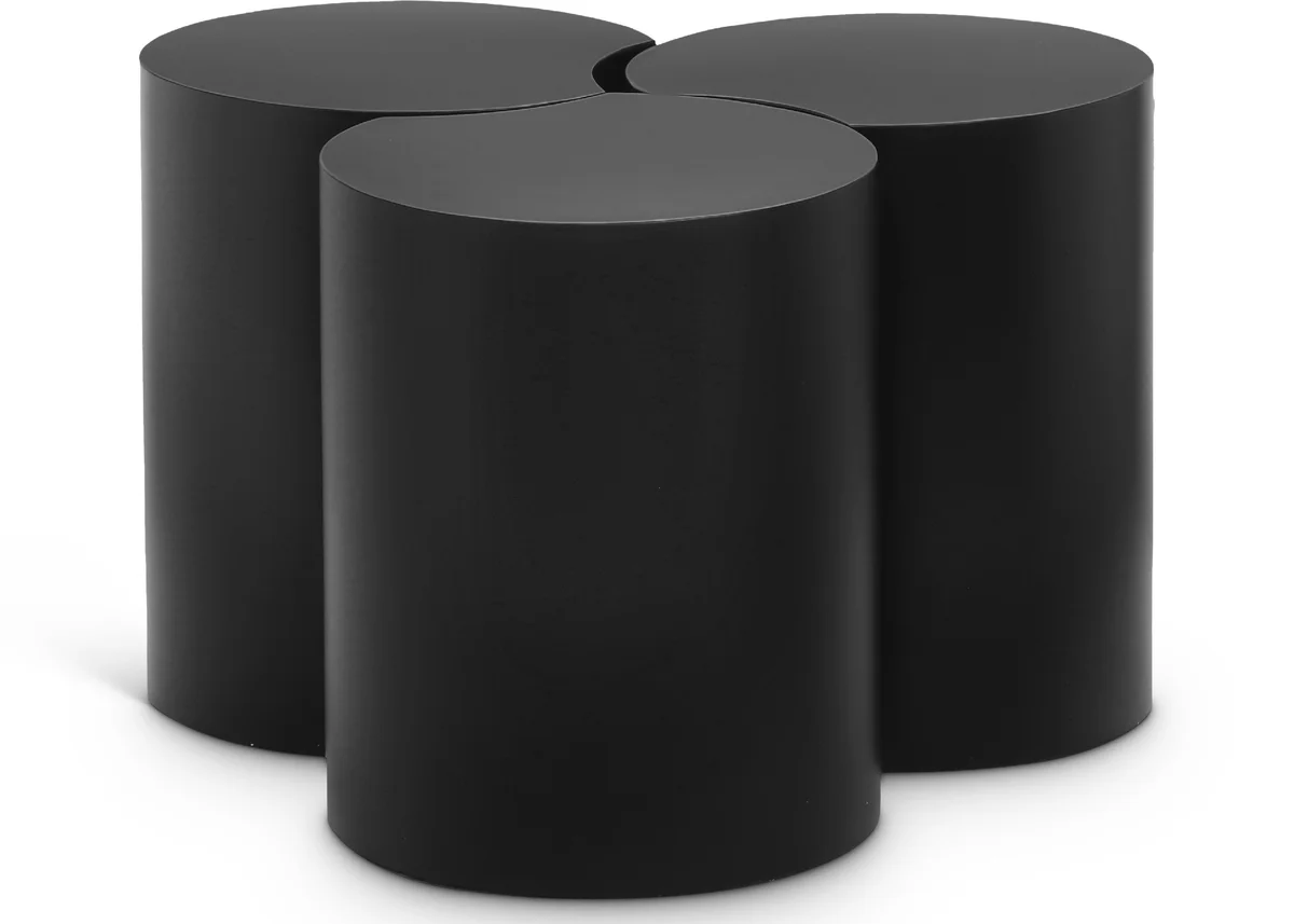 Dimple - 20" 3 Piece Modular Coffee Table - Black