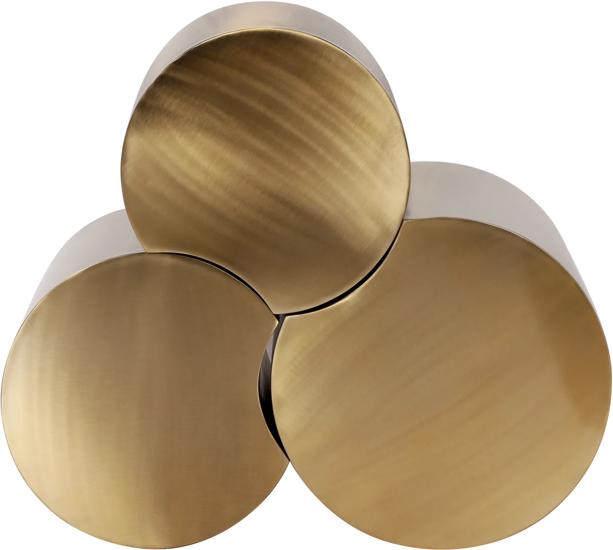 Dimple - 20" 3 Piece Modular Coffee Table - Gold - View 2