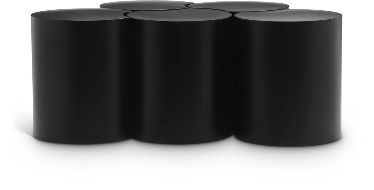 Dimple - 16" 5 Piece Modular Coffee Table - Black