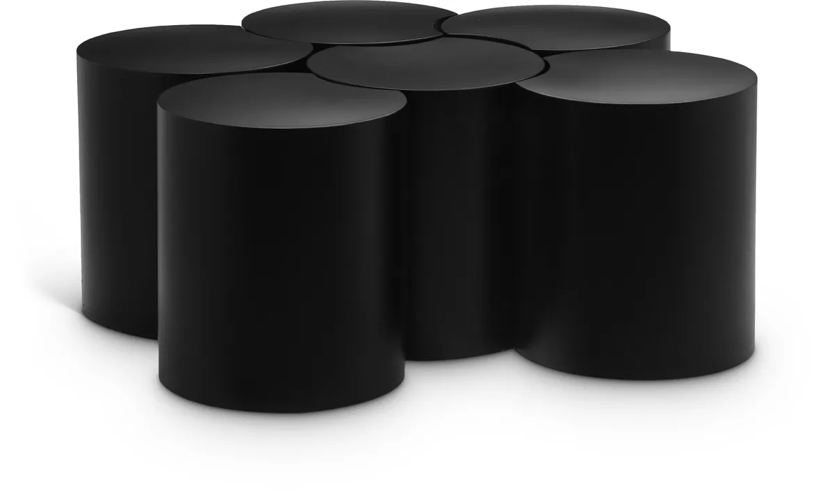 Dimple - 16" 6 Piece Modular Coffee Table - Black