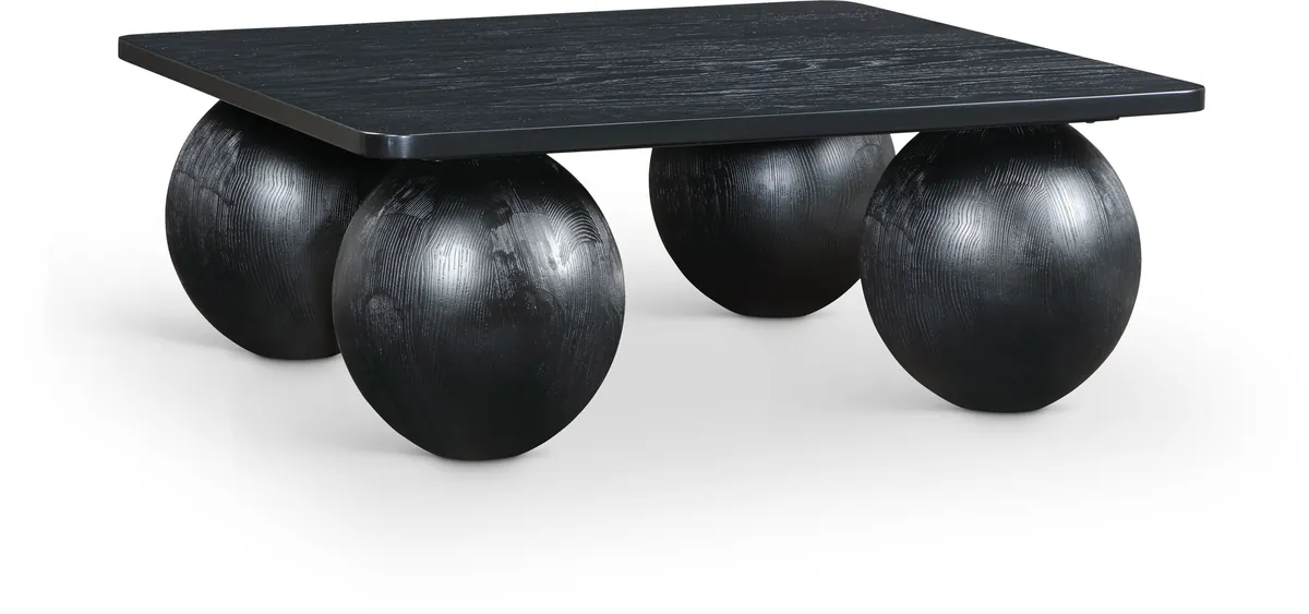 Fitch - Oak Veneer Coffee Table - Black