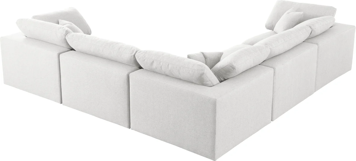 Serene - 5 Piece Modular Corner Sectional - Cream