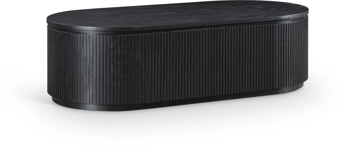 Moana - 52" Rubberwood Coffee Table - Black