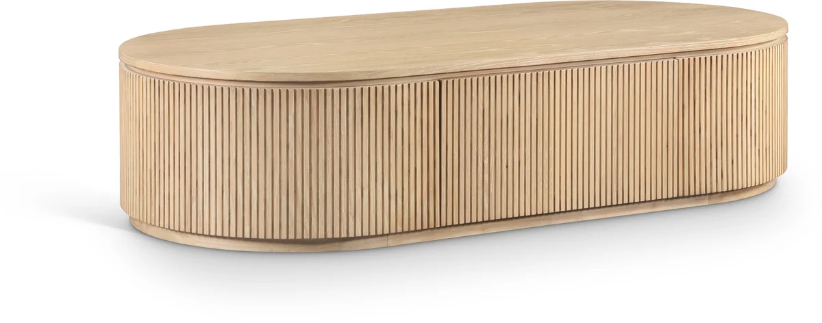 Moana - 64" Rubberwood Coffee Table - Natural