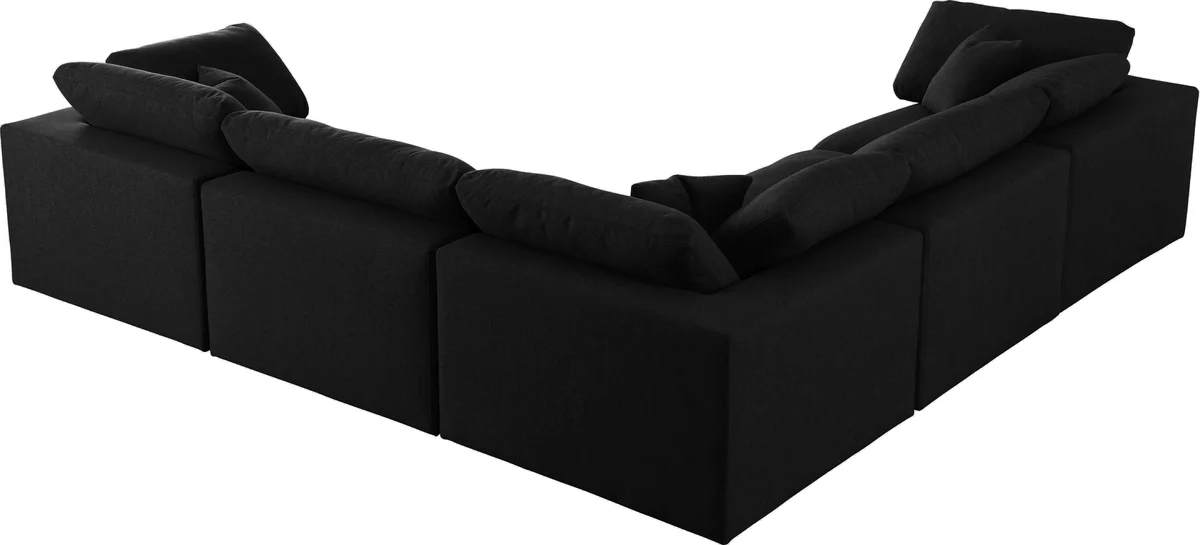 Serene - 5 Piece Modular Corner Sectional - Black