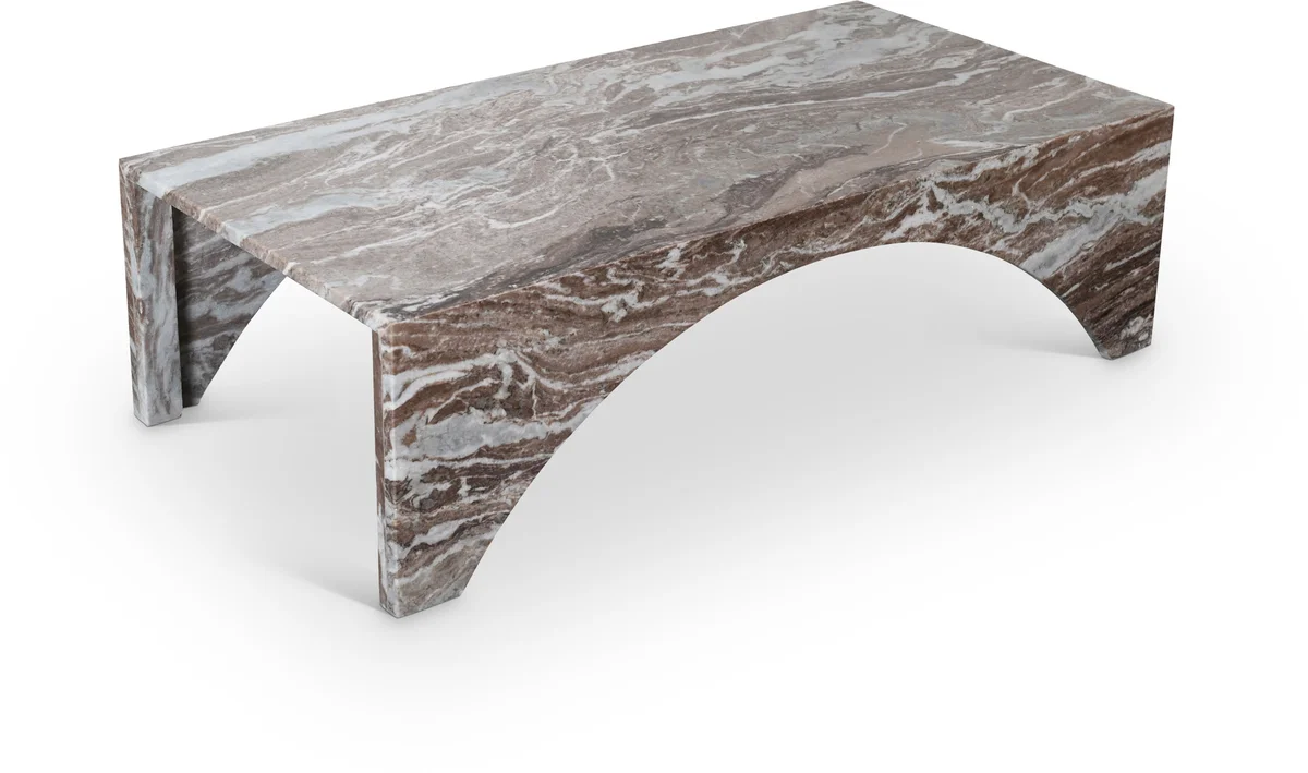 Palermo - Marble Coffee Table - Brown
