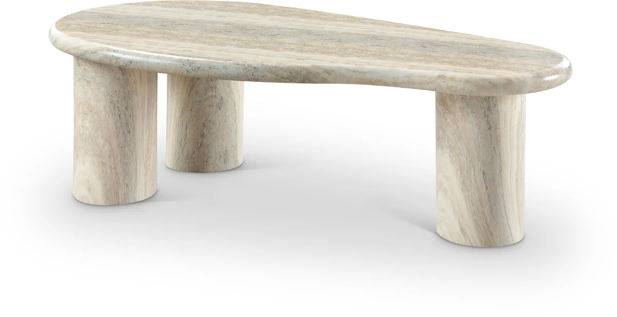 Sassari - Concrete Coffee Table - Travertine