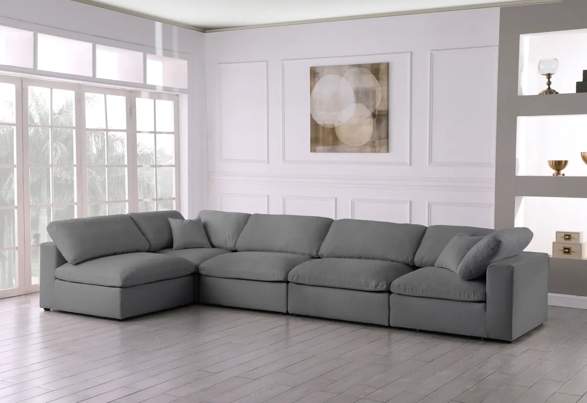 Serene - 5 Piece Modular Sectional - Gray