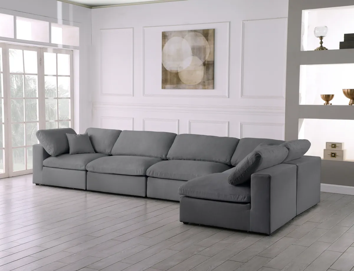 Serene - 5 Piece Modular Sectional - Gray