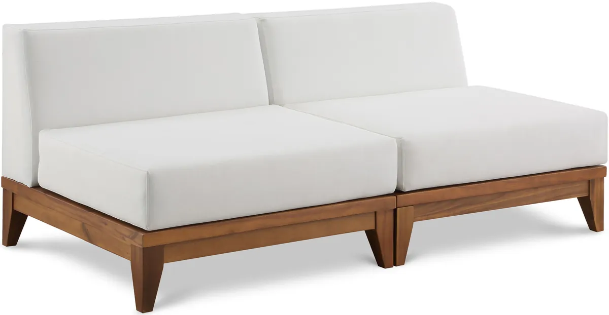 Rio - 2 Seat Modular Armless Sofa - Off White
