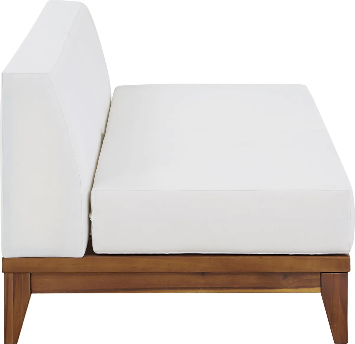 Rio - 2 Seat Modular Armless Sofa - Off White
