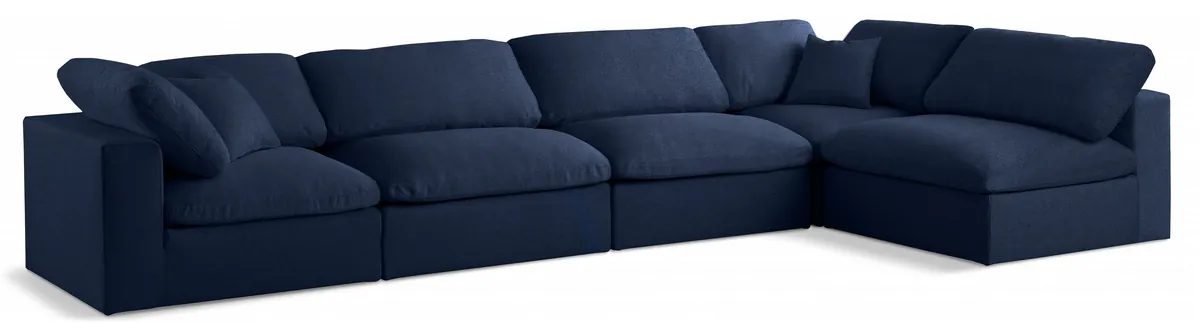 Serene - 5 Piece Modular Sectional - Navy