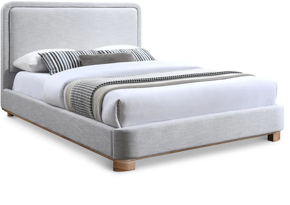 Nolita - Full Bed With Natural Base - Gray