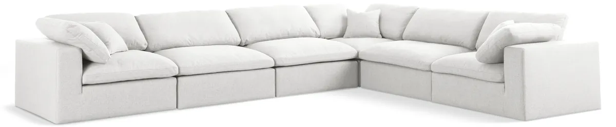 Serene - 6 Piece Modular Corner Sectional - Cream