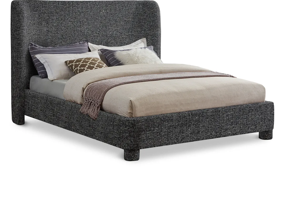 Penny - Polyester Fabric Queen Bed - Black