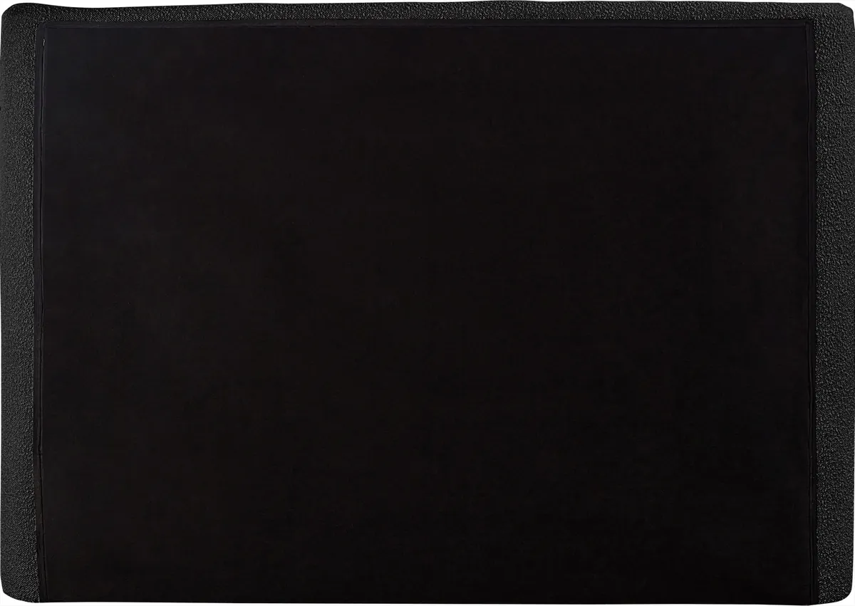 Penny - Boucle Fabric King Bed - Black - View 2