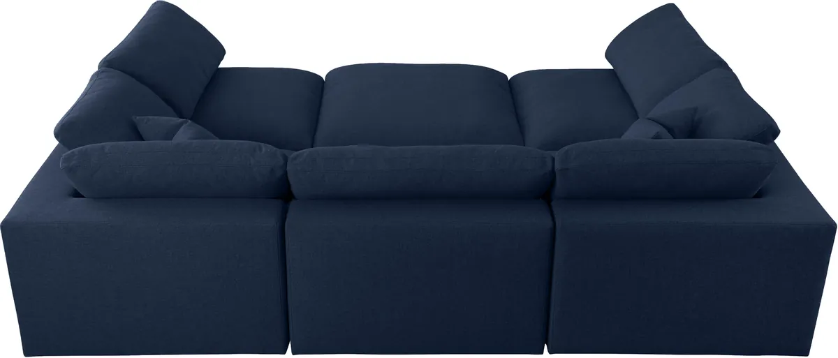 Serene - 6 Piece Modular Sectional - Navy