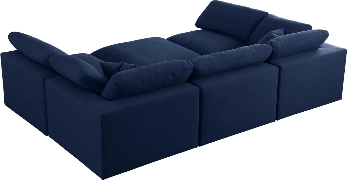 Serene - 6 Piece Modular Sectional - Navy