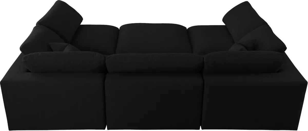 Serene - 6 Piece Modular Sectional - Black