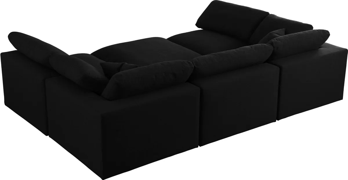 Serene - 6 Piece Modular Sectional - Black