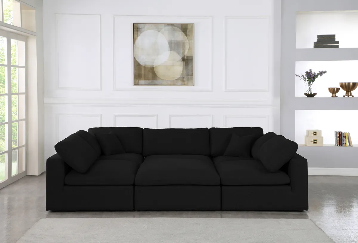 Serene - 6 Piece Modular Sectional - Black