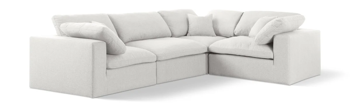 Serene - 4 Piece Modular Corner Sectional - Cream
