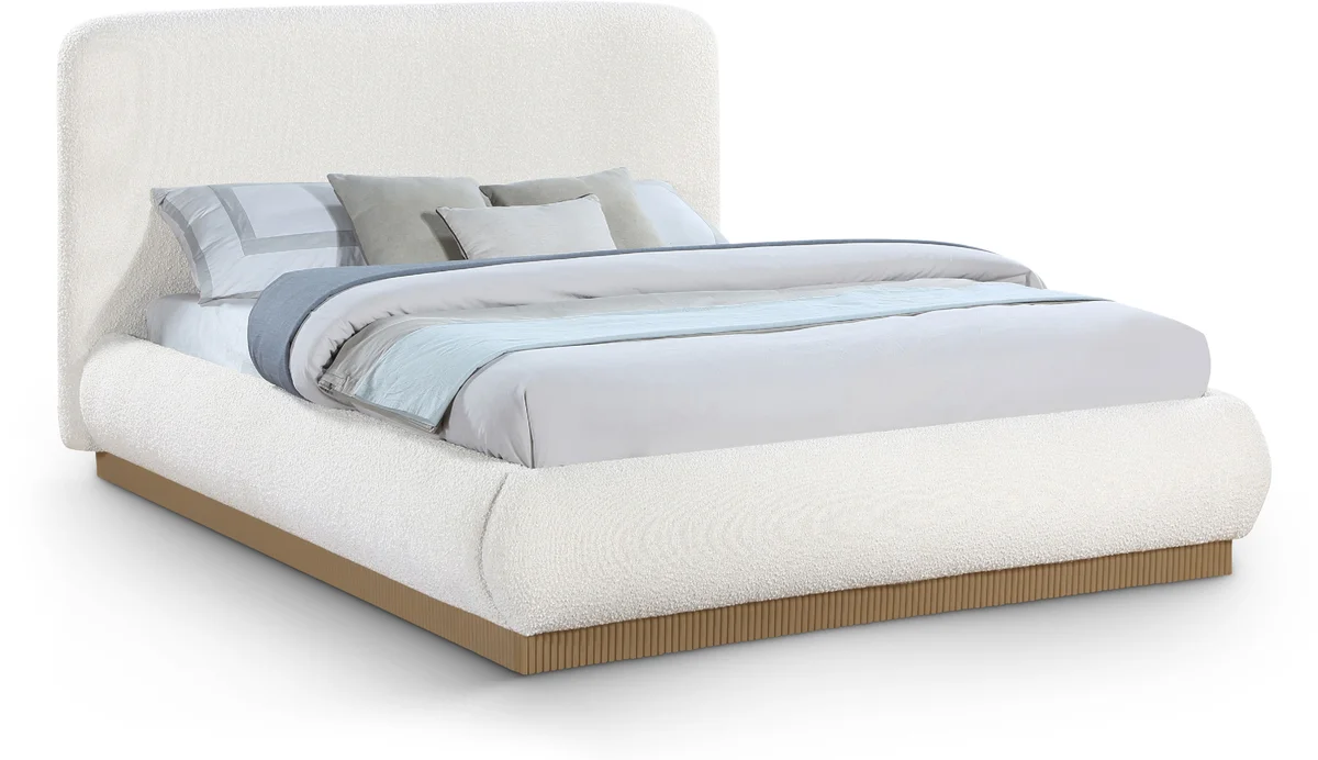 Rigby - Queen Bed With Natural Base - Cream