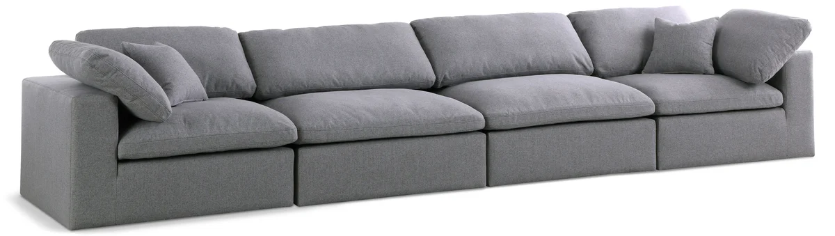 Serene - 4 Seat Modular Sofa - Gray