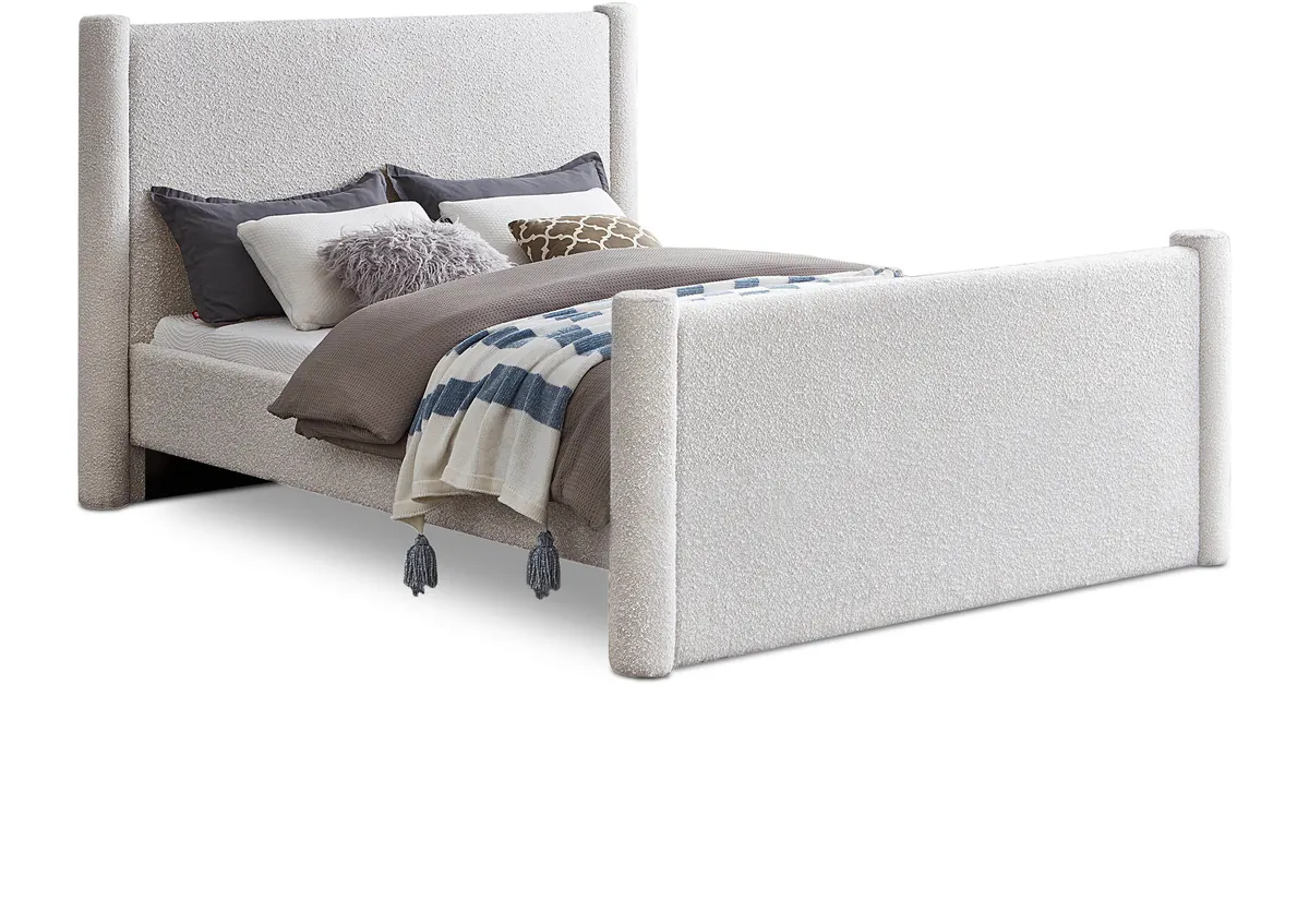 Elias - Boucle Full Bed - Cream